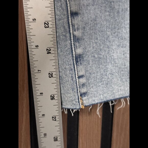 New Good American Jean 16 Women Blue Indigo Good Classic Skinny High Rise Frayed - Picture 5 of 9